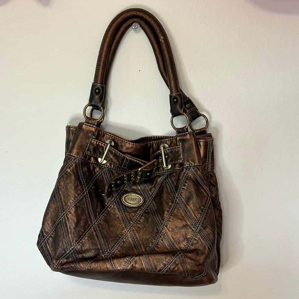 DOLCE & GABBANA Brown Leather Purse